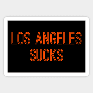 Los Angeles Sucks (Orange Text) Sticker